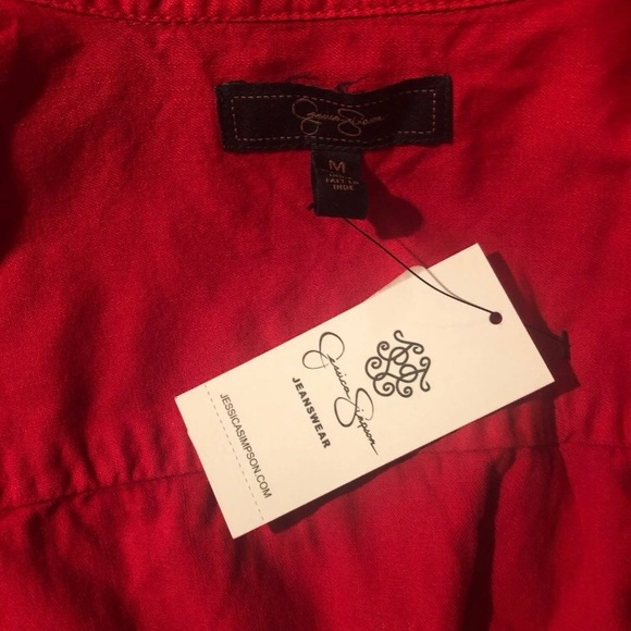 Jessica Simpson’s Women’s Red Snap Tank - Picture 4 of 4